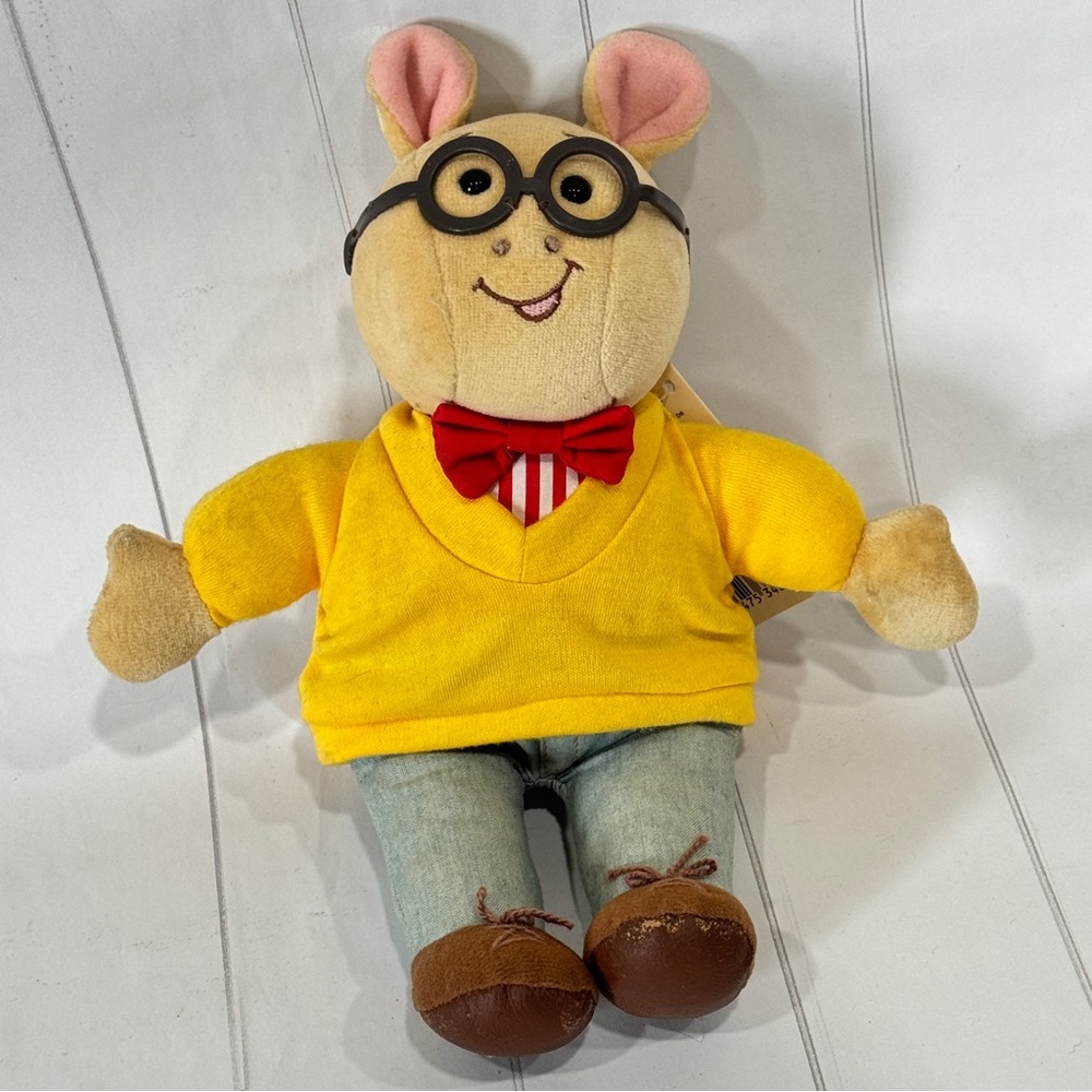 Eden VTG 90s Marc Brown's Arthur 1996 Plush With Tags PBS Kids 10" Character Toy